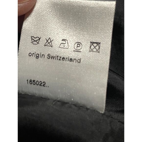 Akris Punto Black Wool Stretch Blazer Jacket US 10 Patent Trim Switzerland - Picture 8 of 11